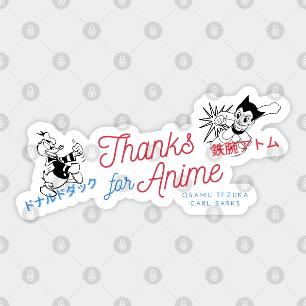 Thanks for Anime Sticker by Amores Patos 